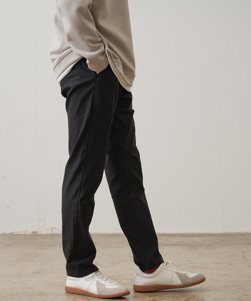 【BLUE STANDARD/ブルースタンダード】極ストレッチ スーパーストレッチ スリムテーパード トラウザー 美脚パンツ ビジカジ（その他パンツ）｜Blue Standard （ブルースタンダード）