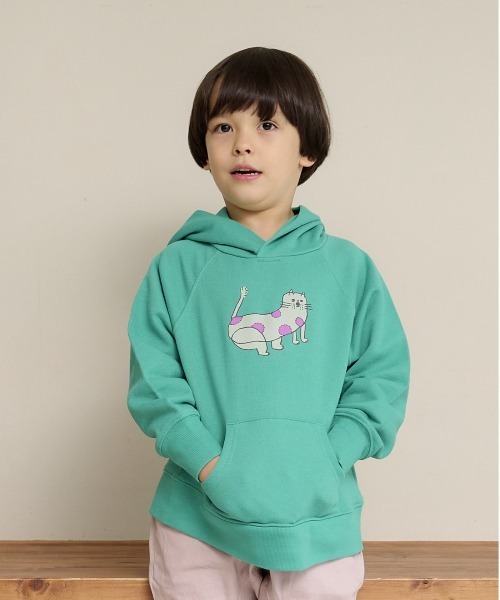 HOGAN RANCH WEAR（ホーガンランチウエア）の「マエウシロプリントパーカー/前後プリント（80～130cm）（パーカー・キッズ・ブラック/グレー/グリーン・110/95/90/100/130/120/80）」の3枚目の写真