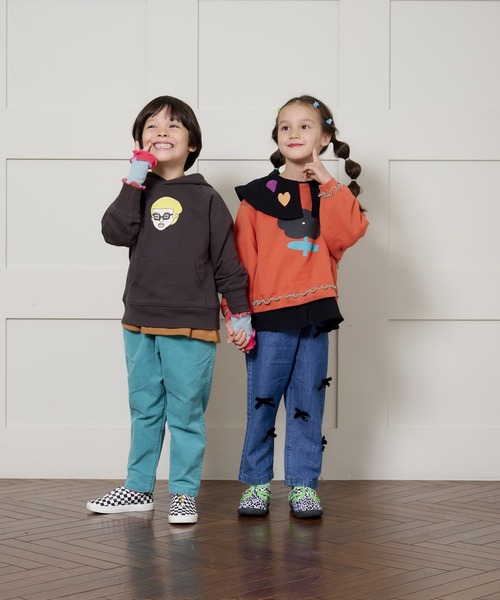 HOGAN RANCH WEAR（ホーガンランチウエア）の「マエウシロプリントパーカー/前後プリント（80～130cm）（パーカー・キッズ・ブラック/グレー/グリーン・110/95/90/100/130/120/80）」の21枚目の写真