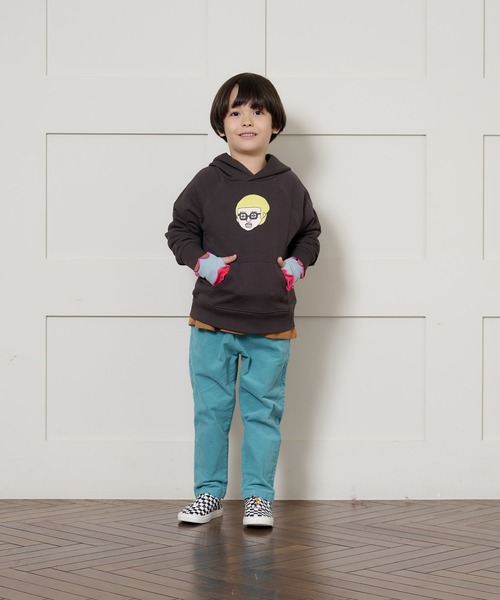 HOGAN RANCH WEAR（ホーガンランチウエア）の「マエウシロプリントパーカー/前後プリント（80～130cm）（パーカー・キッズ・ブラック/グレー/グリーン・110/95/90/100/130/120/80）」の15枚目の写真