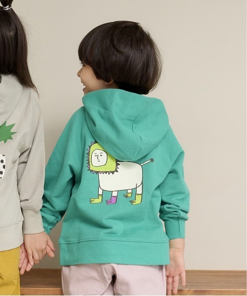 HOGAN RANCH WEAR（ホーガンランチウエア）の「マエウシロプリントパーカー/前後プリント（80～130cm）（パーカー・キッズ・ブラック/グレー/グリーン・110/95/90/100/130/120/80）」の17枚目の写真