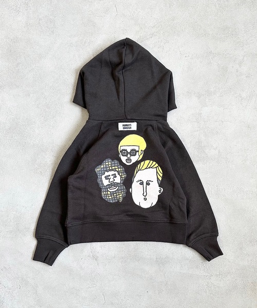 HOGAN RANCH WEAR（ホーガンランチウエア）の「マエウシロプリントパーカー/前後プリント（80～130cm）（パーカー・キッズ・ブラック/グレー/グリーン・110/95/90/100/130/120/80）」の5枚目の写真