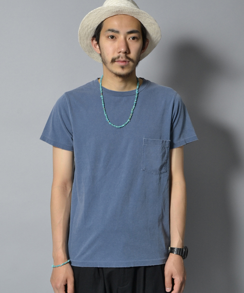 REMI RELIEF（レミレリーフ）の「REMI RELIEF × AMERICAN RAG CIE 別注 ヴィンテージ加工Tシャツ/108-RRE-RN15173229RC（Tシャツ/カットソー・メンズ・オフホワイト/ネイビー/バーガンディー/ブラック/ピンク/グリーン系その他/マスタード/パープル・SMALL/LARGE/MEDIUM/XX-LARGE/S/M/L）」の19枚目の写真