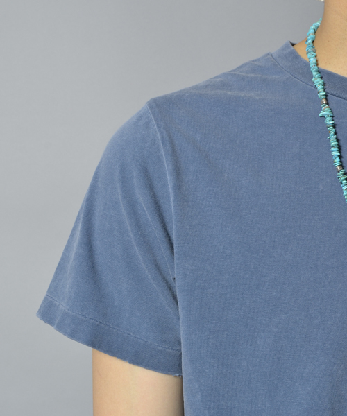 REMI RELIEF（レミレリーフ）の「REMI RELIEF × AMERICAN RAG CIE 別注 ヴィンテージ加工Tシャツ/108-RRE-RN15173229RC（Tシャツ/カットソー・メンズ・オフホワイト/ネイビー/バーガンディー/ブラック/ピンク/グリーン系その他/マスタード/パープル・SMALL/LARGE/MEDIUM/XX-LARGE/S/M/L）」の11枚目の写真