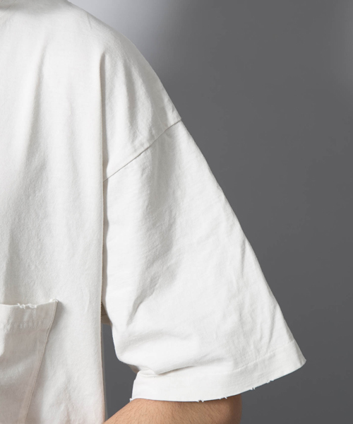 REMI RELIEF（レミレリーフ）の「REMI RELIEF × AMERICAN RAG CIE 別注 ヴィンテージ加工Tシャツ/108-RRE-RN15173229RC（Tシャツ/カットソー・メンズ・オフホワイト/ネイビー/バーガンディー/ブラック/ピンク/グリーン系その他/マスタード/パープル・SMALL/LARGE/MEDIUM/XX-LARGE/S/M/L）」の22枚目の写真