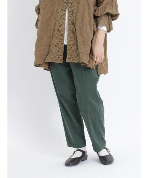 Samansa Mos2(サマンサ モスモス)の「コーデュロイテーパードパンツ(その他パンツ・レディース・ベージュ/ダークブラウン/グリーン/ピンク・F)」の4枚目の写真