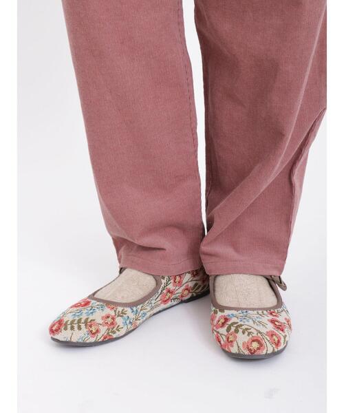 Samansa Mos2(サマンサ モスモス)の「コーデュロイテーパードパンツ(その他パンツ・レディース・ベージュ/ダークブラウン/グリーン/ピンク・F)」の6枚目の写真