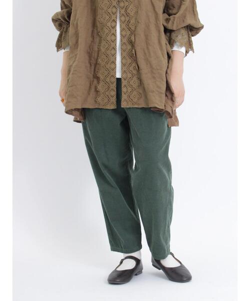 Samansa Mos2(サマンサ モスモス)の「コーデュロイテーパードパンツ(その他パンツ・レディース・ベージュ/ダークブラウン/グリーン/ピンク・F)」の12枚目の写真