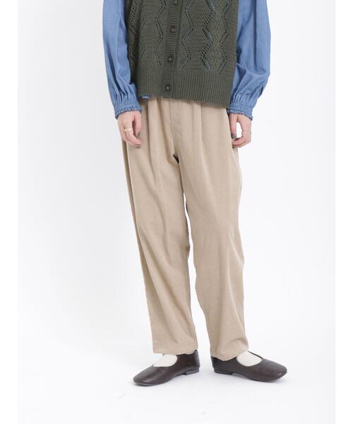 Samansa Mos2(サマンサ モスモス)の「コーデュロイテーパードパンツ(その他パンツ・レディース・ベージュ/ダークブラウン/グリーン/ピンク・F)」の14枚目の写真