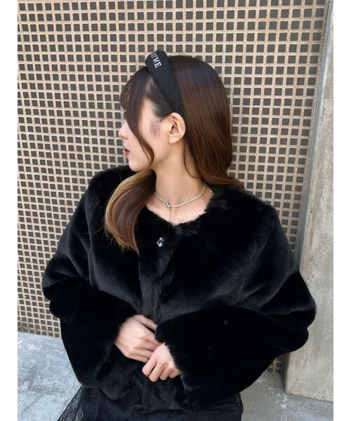 EATME（イートミー）の「EMラインストーンチョーカー（ピアス（両耳用）・レディース・シルバー・FREE）」の2枚目の写真