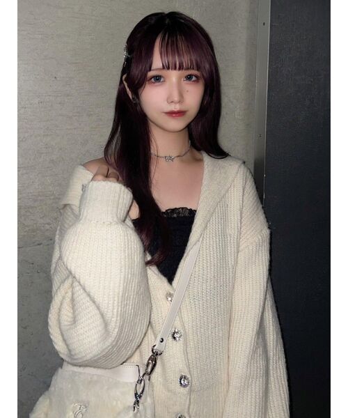 EATME（イートミー）の「EMラインストーンチョーカー（ピアス（両耳用）・レディース・シルバー・FREE）」の4枚目の写真