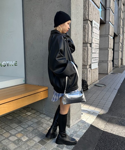 CIAOPANIC（チャオパニック）の「２WAYシャイニーワンハンドルバッグ（ハンドバッグ・レディース・グリーン/シルバー・FREE）」の15枚目の写真