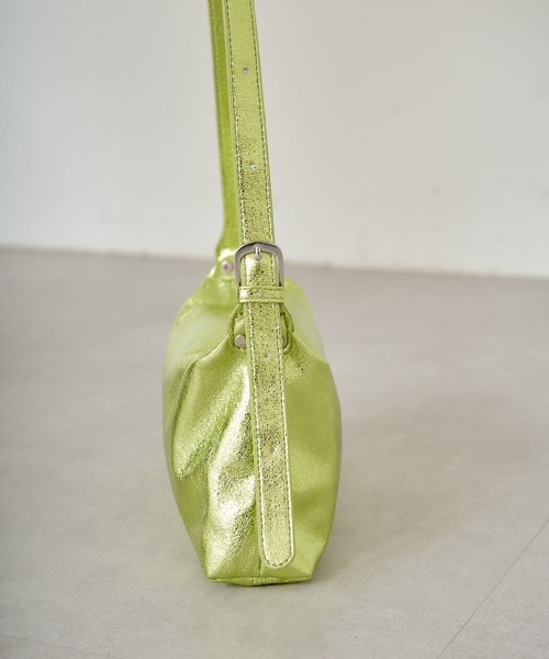 CIAOPANIC（チャオパニック）の「２WAYシャイニーワンハンドルバッグ（ハンドバッグ・レディース・グリーン/シルバー・FREE）」の12枚目の写真