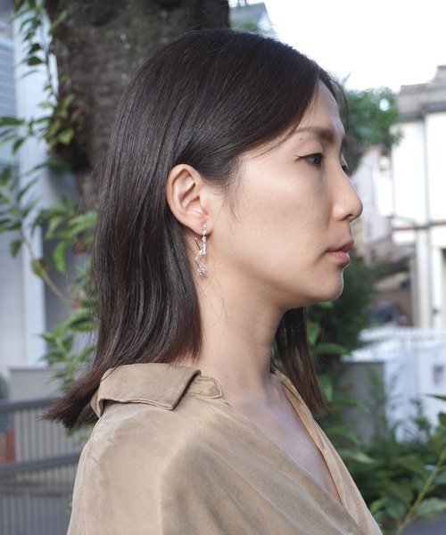 misto accessories（ミストアクセサリーズ）の「エレガントフラワーピアス（ピアス（両耳用）・レディース・ピンクゴールド/シルバー・FREE）」の10枚目の写真