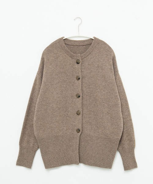 for/c（フォーシー）の「ウール混ロングリブニットカーディガン【サスティナブル】（カーディガン/ボレロ・レディース・ブラック/アイボリー/イエロー/ブラウン/グレー/ブルー・M/L/LL）」の18枚目の写真