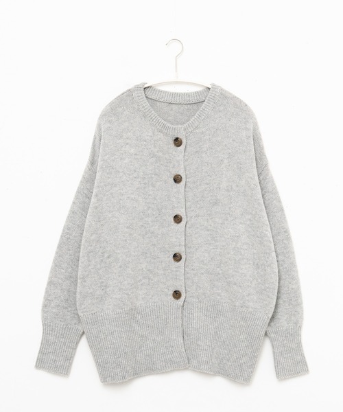 for/c（フォーシー）の「ウール混ロングリブニットカーディガン【サスティナブル】（カーディガン/ボレロ・レディース・ブラック/アイボリー/イエロー/ブラウン/グレー/ブルー・M/L/LL）」の19枚目の写真