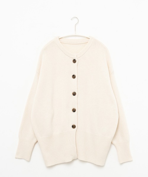 for/c（フォーシー）の「ウール混ロングリブニットカーディガン【サスティナブル】（カーディガン/ボレロ・レディース・ブラック/アイボリー/イエロー/ブラウン/グレー/ブルー・M/L/LL）」の20枚目の写真