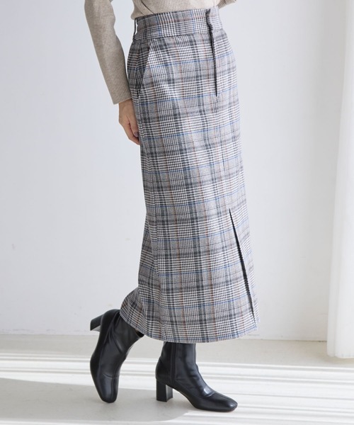 GLOBAL WORK（グローバルワーク）の「ウールブレンドチェックスカート/969680（スカート・レディース・グレー/ブラック/グレー系その他/ブラウン・LARGE/MEDIUM）」の12枚目の写真