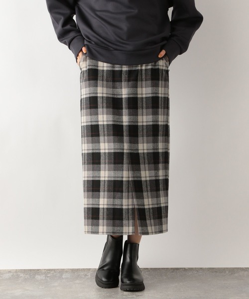 GLOBAL WORK（グローバルワーク）の「ウールブレンドチェックスカート/969680（スカート・レディース・グレー/ブラック/グレー系その他/ブラウン・LARGE/MEDIUM）」の21枚目の写真