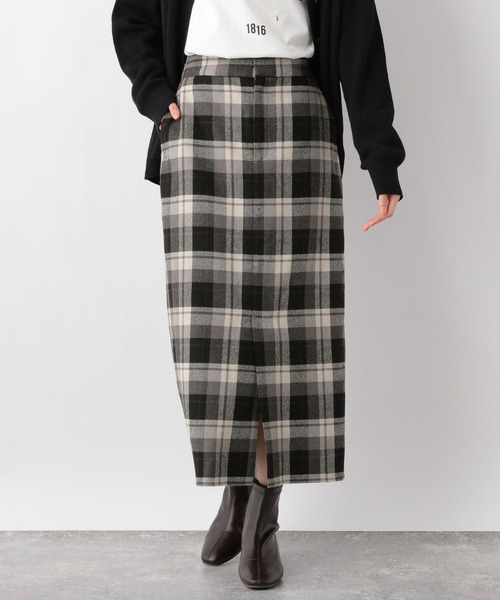 GLOBAL WORK（グローバルワーク）の「ウールブレンドチェックスカート/969680（スカート・レディース・グレー/ブラック/グレー系その他/ブラウン・LARGE/MEDIUM）」の16枚目の写真