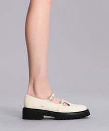 CHARLES & KEITH | ダブルストラップ ティーバーチャンキーメリージェーン(パンプス)