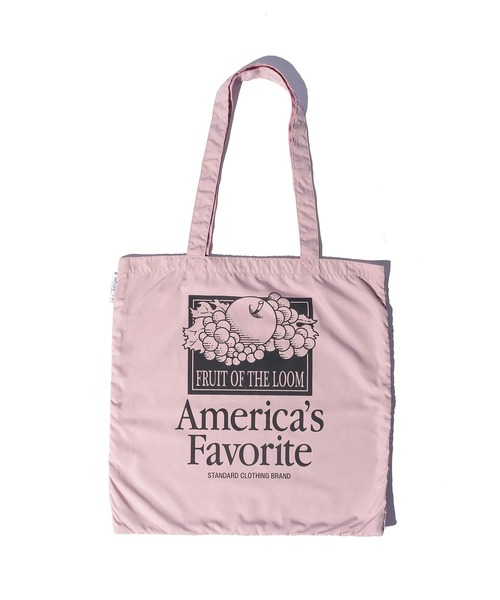FRUIT OF THE LOOM（フルーツオブザルーム）の「【FRUIT OF THE LOOM】GRAPHIC TOTE BAG/トートバッグ（トートバッグ・メンズ・ピンク/ラベンダー/アイボリー/ミント/イエロー・FREE）」の6枚目の写真