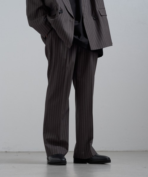 Lui's(ルイス)の「ストライプストレートパンツ(その他パンツ・メンズ・グレー/ブラック・S/M)」の10枚目の写真