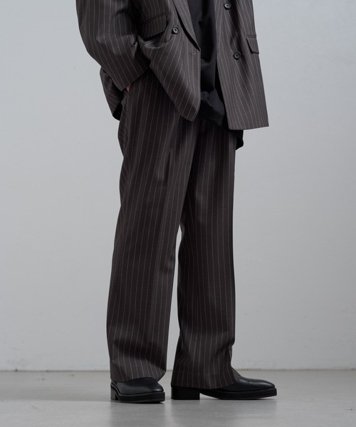 Lui's(ルイス)の「ストライプストレートパンツ(その他パンツ・メンズ・グレー/ブラック・S/M)」の11枚目の写真