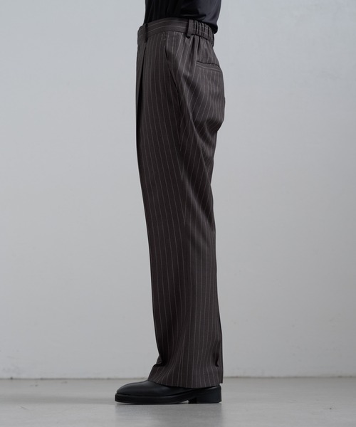 Lui's(ルイス)の「ストライプストレートパンツ(その他パンツ・メンズ・グレー/ブラック・S/M)」の17枚目の写真