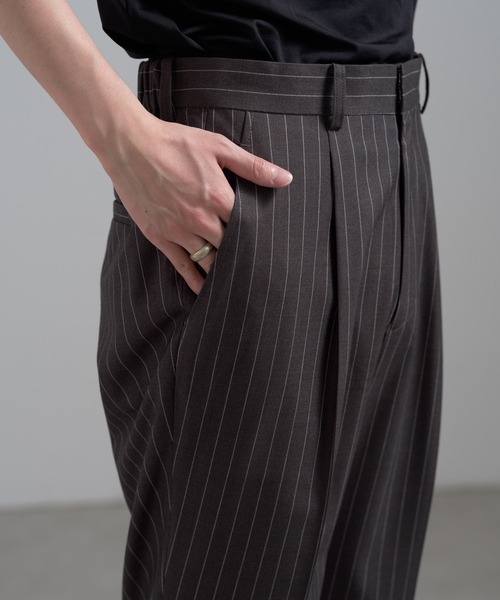 Lui's(ルイス)の「ストライプストレートパンツ(その他パンツ・メンズ・グレー/ブラック・S/M)」の20枚目の写真