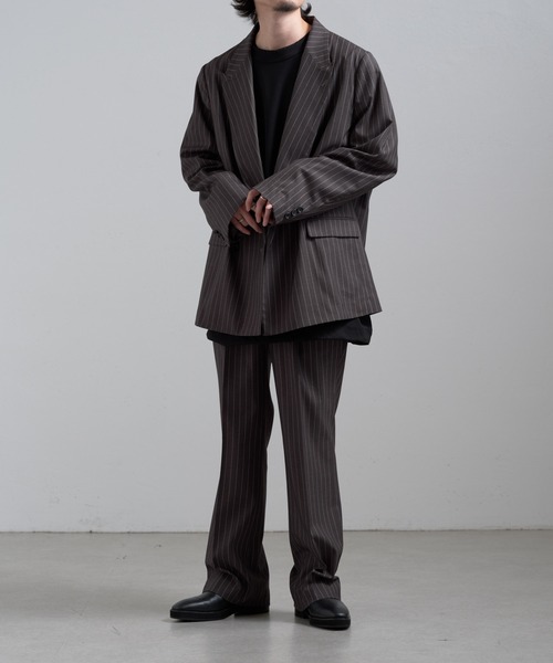 Lui's(ルイス)の「ストライプストレートパンツ(その他パンツ・メンズ・グレー/ブラック・S/M)」の13枚目の写真