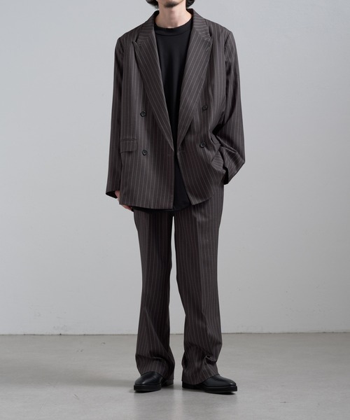 Lui's(ルイス)の「ストライプストレートパンツ(その他パンツ・メンズ・グレー/ブラック・S/M)」の12枚目の写真