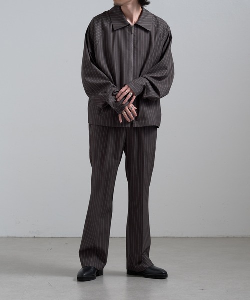 Lui's(ルイス)の「ストライプストレートパンツ(その他パンツ・メンズ・グレー/ブラック・S/M)」の14枚目の写真