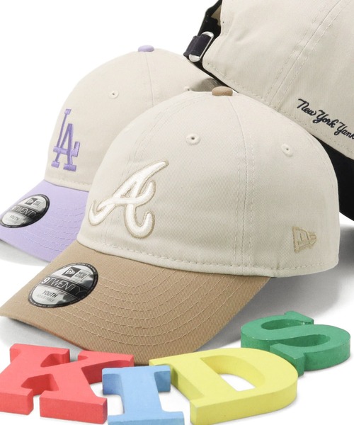 NEW ERA(ニューエラ)の「ニューエラキッズ キャップ 9TWENTY MLB2トーン(キャップ・キッズ・ストーン/ホワイト系その他2/ホワイト系その他・52-56cm)」の3枚目の写真