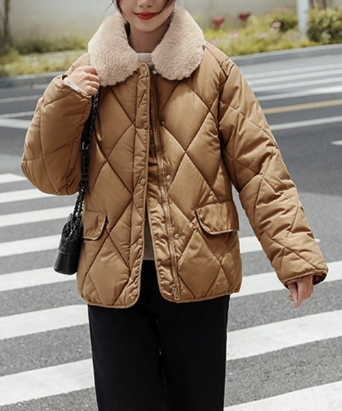 セール】中綿キルティングジャケット 韓国アウター（ダウンジャケット