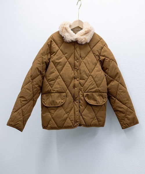 Miniministore（ミニミニストア）の「中綿キルティングジャケット 韓国アウター（ダウンジャケット/コート・レディース・ブラウン/ブラック/アイボリー・フリー）」の18枚目の写真