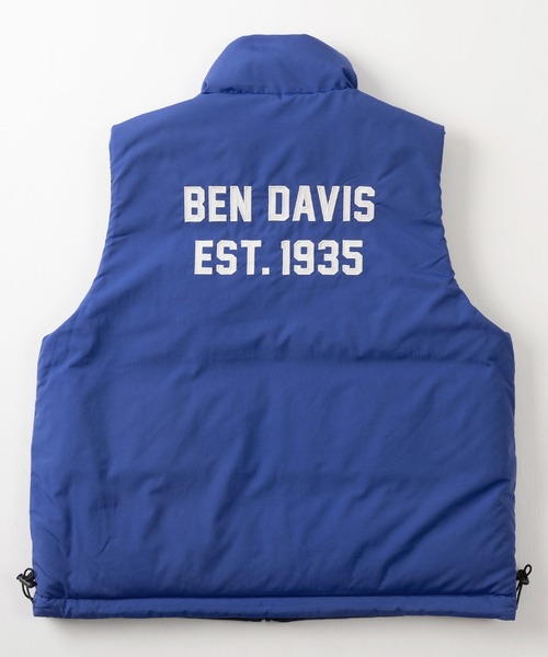 BEN DAVIS(ベンデイビス)の「【BEN DAVIS/ベンデイビス】ブランドネームワンポイント刺繍&BIGワッペンデザイン リバーシブル パファーベスト/REVERSIBLE PUFFER VEST(ダウンベスト・メンズ・ブラック/グレー/ブルー・M/L/XL)」の13枚目の写真