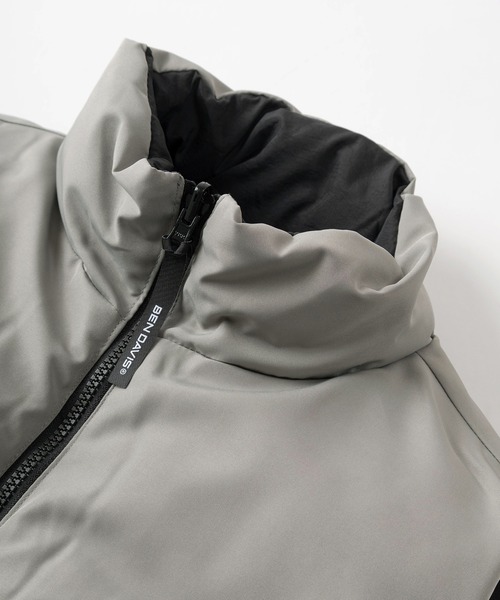 BEN DAVIS(ベンデイビス)の「【BEN DAVIS/ベンデイビス】ブランドネームワンポイント刺繍&BIGワッペンデザイン リバーシブル パファーベスト/REVERSIBLE PUFFER VEST(ダウンベスト・メンズ・ブラック/グレー/ブルー・M/L/XL)」の11枚目の写真