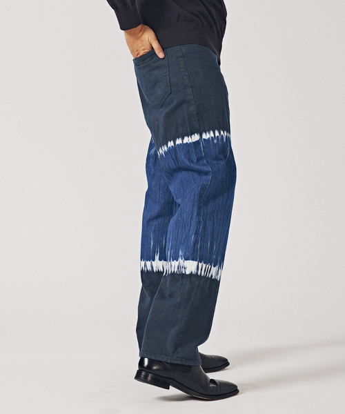 EDIFICE LA BOUCLE（エディフィスラブークル）の「【LA BOUCLE / ラブークル】5ポケット デニム (ブリーチ&ダイ)（デニムパンツ・メンズ・ネイビー・1/2）」の7枚目の写真