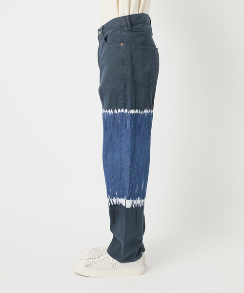 EDIFICE LA BOUCLE（エディフィスラブークル）の「【LA BOUCLE / ラブークル】5ポケット デニム (ブリーチ&ダイ)（デニムパンツ・メンズ・ネイビー・1/2）」の10枚目の写真