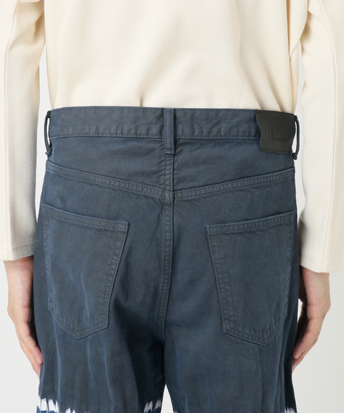 EDIFICE LA BOUCLE（エディフィスラブークル）の「【LA BOUCLE / ラブークル】5ポケット デニム (ブリーチ&ダイ)（デニムパンツ・メンズ・ネイビー・1/2）」の12枚目の写真