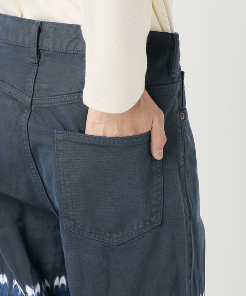 EDIFICE LA BOUCLE（エディフィスラブークル）の「【LA BOUCLE / ラブークル】5ポケット デニム (ブリーチ&ダイ)（デニムパンツ・メンズ・ネイビー・1/2）」の13枚目の写真