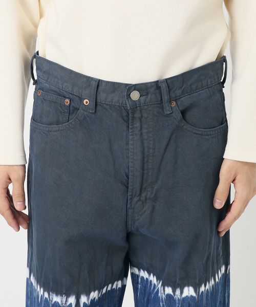 EDIFICE LA BOUCLE（エディフィスラブークル）の「【LA BOUCLE / ラブークル】5ポケット デニム (ブリーチ&ダイ)（デニムパンツ・メンズ・ネイビー・1/2）」の15枚目の写真