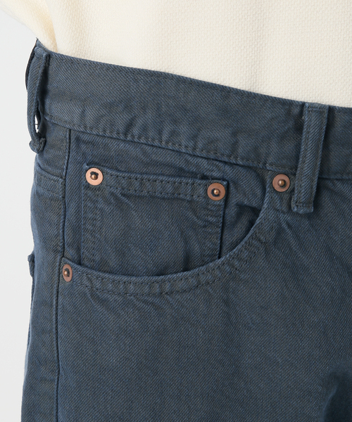 EDIFICE LA BOUCLE（エディフィスラブークル）の「【LA BOUCLE / ラブークル】5ポケット デニム (ブリーチ&ダイ)（デニムパンツ・メンズ・ネイビー・1/2）」の18枚目の写真