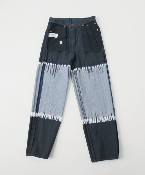 EDIFICE LA BOUCLE（エディフィスラブークル）の「【LA BOUCLE / ラブークル】5ポケット デニム (ブリーチ&ダイ)（デニムパンツ・メンズ・ネイビー・1/2）」の21枚目の写真
