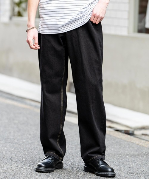 ワイドデニムパンツ ドローストコード付き ルーズ カジュアル CALIFORNIA OUTFITTERS ジーンズ デニム デニムパンツ 3-7E2 4