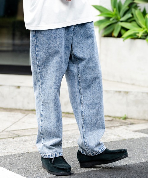 ルーズシルエットワイドデニムパンツ（デニムパンツ）｜Rocky Monroe
