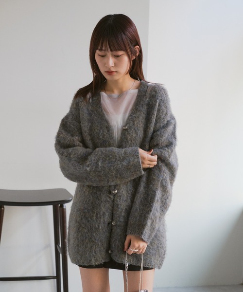 Kastane - ロングニットカーディガン ロング ニットカーディガンレディース春秋冬 : 星野 - 通販