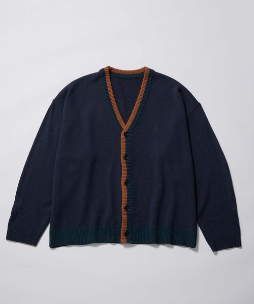 re_k by JUNRED（レクバイジュンレッド）の「re_k by JUNRED / カラースキームラインオーバーカーディガン（カーディガン/ボレロ・メンズ・ライトグレー/ネイビー/ベージュ系その他・M/S/L）」の20枚目の写真