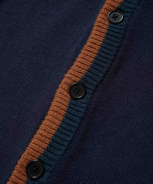 re_k by JUNRED（レクバイジュンレッド）の「re_k by JUNRED / カラースキームラインオーバーカーディガン（カーディガン/ボレロ・メンズ・ライトグレー/ネイビー/ベージュ系その他・M/S/L）」の7枚目の写真